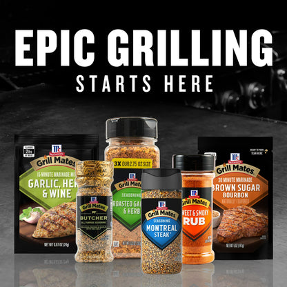 McCormick Grill Mates Chef Size Montreal Steak Seasoning, 6.37 oz Bottle