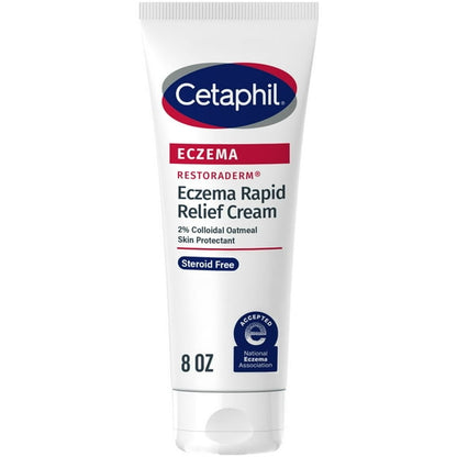 Cetaphil Restoraderm Rapid Relief Cream for Eczema Prone Skin, Unscented, 8 fl oz