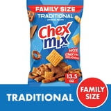 (4 pack) Chex Mix Traditional Original Recipe Snack Mix, Savory Snack Bag, Family Size, 13.5 oz