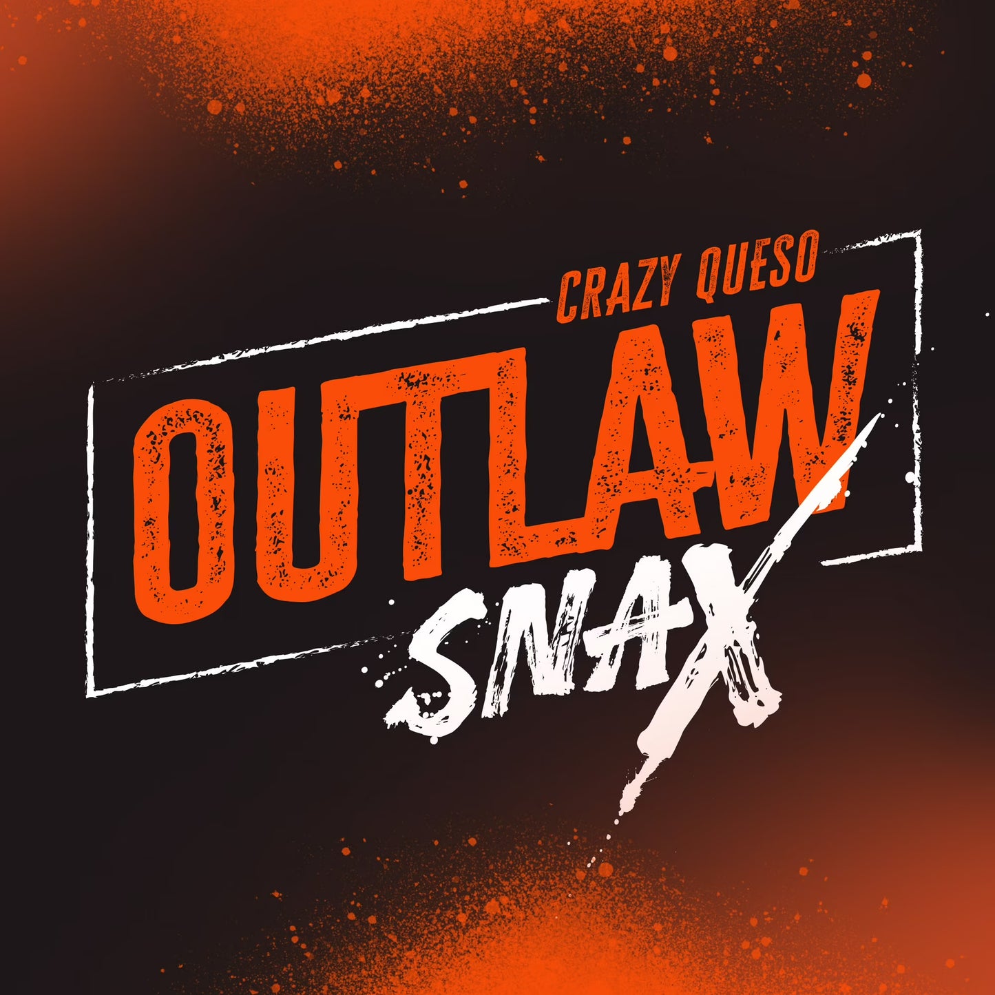 Outlaw Snax Crazy Queso Flavored Tortilla Snack Chips, Family Size 10 Ounce Bag