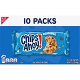 CHIPS AHOY! Original Chocolate Chip Cookies, 10 Snack Packs (4 Cookies Per Pack)
