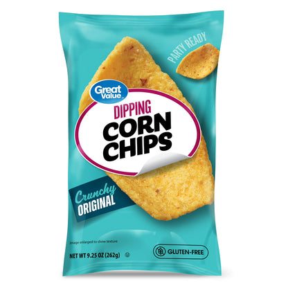 Great Value Dipping Corn Chips, 9.25 oz