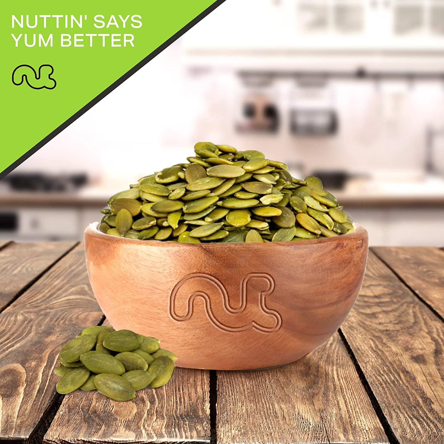 Nut Cravings Roasted & Unsalted Pumpkin Seeds, Pepitas, No Shell (48oz - 3 lbs)