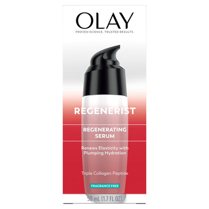 Olay Face Moisturizer, Regenerist Regenerating Serum, Fragrance-Free, Anti-Aging, 1.7fl oz