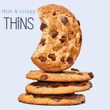 (3 pack) CHIPS AHOY! Thins Original Thin and Crispy Fudgy Chocolate Chip Cookies, 7 oz
