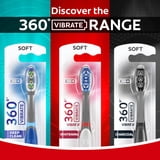 (3 pack) Colgate 360 Vibrate Deep Clean Battery Powered Electric Toothbrush with Soft Bristles, 1 Pack