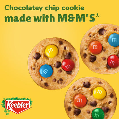 Keebler Chips Deluxe Minis Made with M&M’s, Chocolate Chip Cookies, 1 oz Pouches, 10 Count