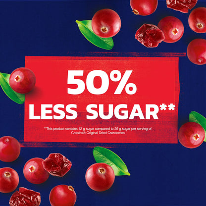 Ocean Spray Craisins, 50% Less Sugar Dried Cranberries, Dried Fruit, 20 oz Pouch