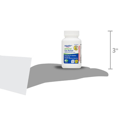 Equate Extra Strength Gas Relief Simethicone 125 mg Softgels, 72 Count, Compare to Gas-X Extra Strength Active Ingredient