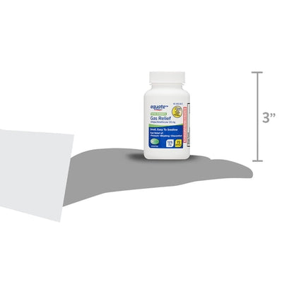 Equate Extra Strength Gas Relief Simethicone 125 mg Softgels, 72 Count, Compare to Gas-X Extra Strength Active Ingredient
