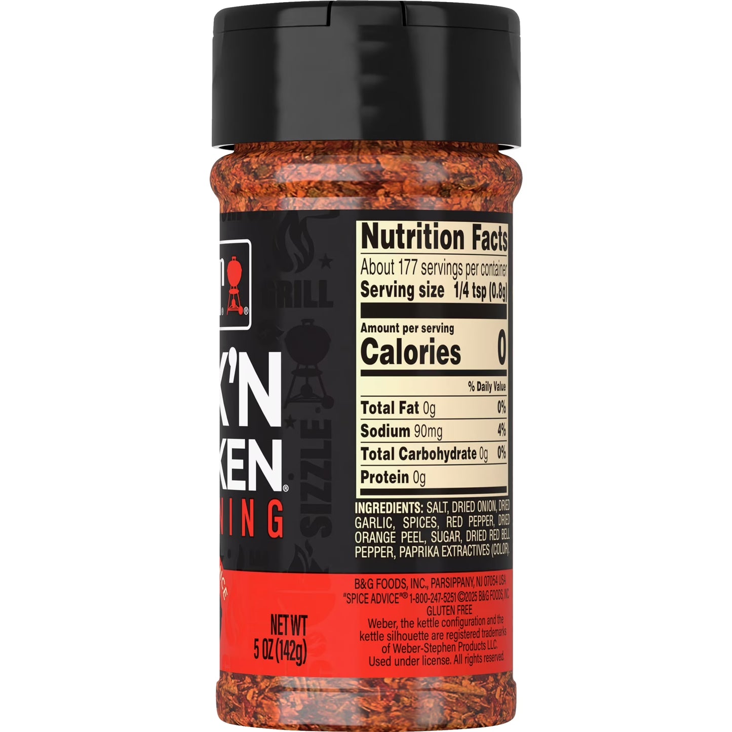 Weber Kick'n Chicken Seasoning, Gluten Free, 5 oz