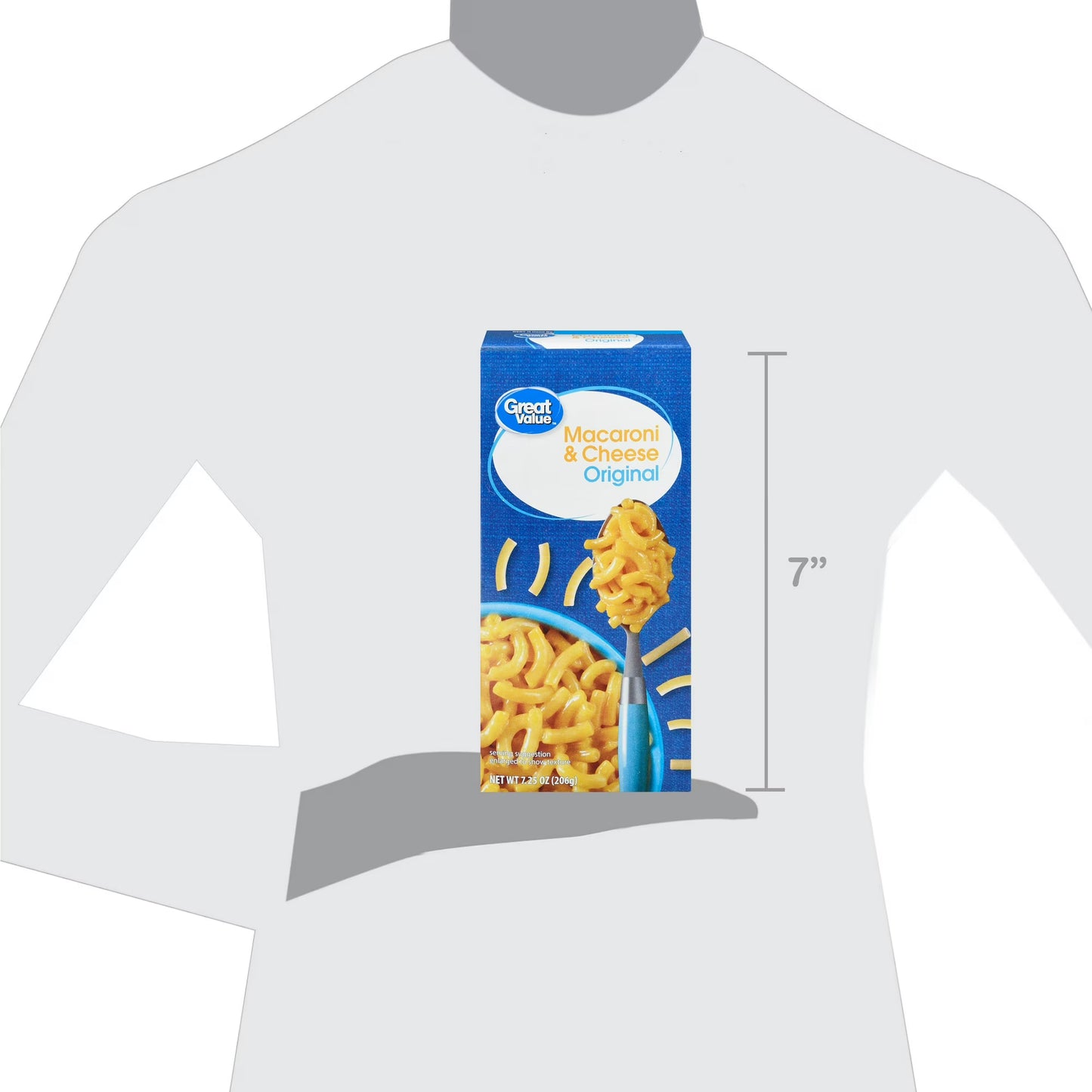 (12 pack) Great Value Original Macaroni & Cheese, 7.25 oz