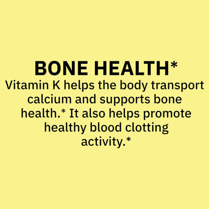 (3 pack) Spring Valley Vitamin K2 100mcg Soft Gel Capsules for Bone Health, 60 Count