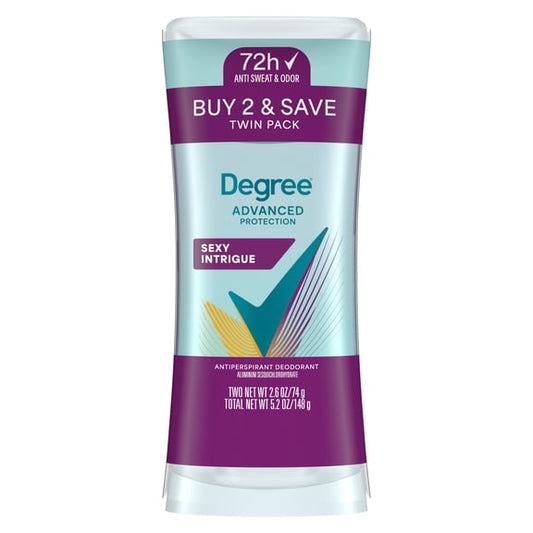 Degree Antiperspirant Deodorant Stick Sexy Intrigue, 2.6 oz Twin Pack