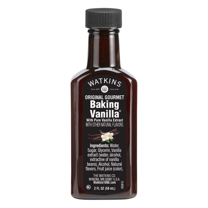 Watkins All Natural Original Gourmet Baking Vanilla Extract, 2 fl oz (Plastic Container)