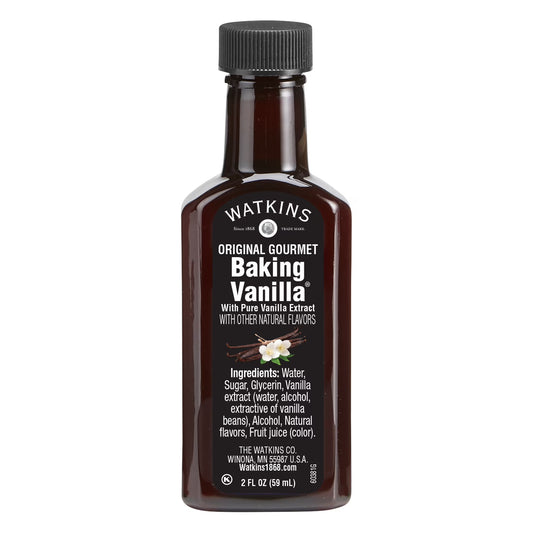 Watkins All Natural Original Gourmet Baking Vanilla Extract, 2 fl oz (Plastic Container)