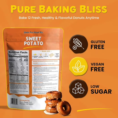 West Food Brands Sweet Potato Donut Mix for Baking, Allergen & Gluten-Free Dessert, 8.8 oz