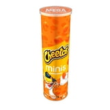 Cheetos Minis Cheddar Flavored Snack Chips, 3.625 oz, Canister