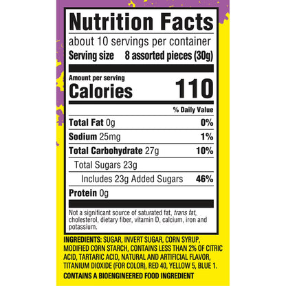 SOUR PATCH KIDS Fruits Mix Soft & Chewy Candy, Share Size, 11.03 oz