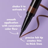 e.l.f. H2O Proof Waterproof Eyeliner Pen, Jet Black 81109, 0.02 fl oz
