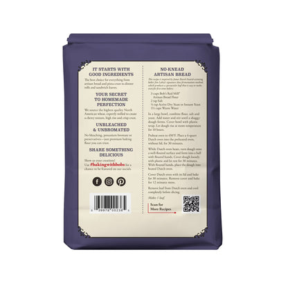 Bob's Red Mill Artisan Bread Flour, Unbleached Enriched Wheat, 5 lb Bag