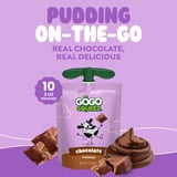 GoGo squeeZ Puddingz On-the-Go Chocolate Pudding Snack Pouches, 3 oz (10 Pack)