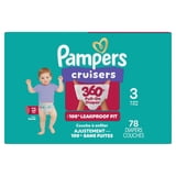 Pampers Cruisers 360 Baby Diapers Size 3, 78 Count (Select for More Options)