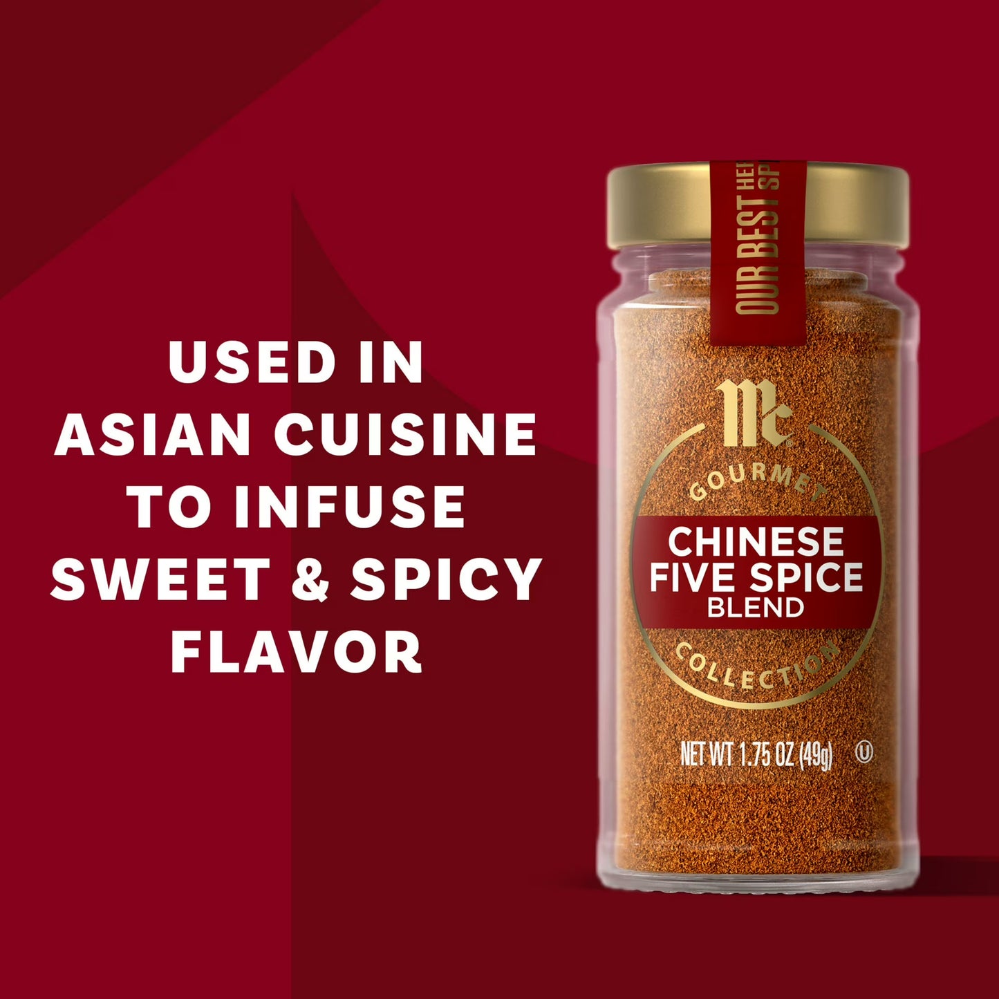McCormick Gourmet Kosher Chinese Five Spice Blend, 1.75 oz Bottle