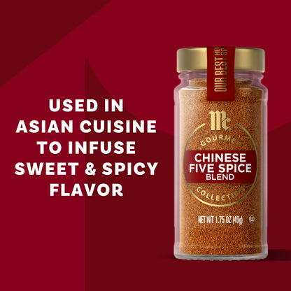McCormick Gourmet Kosher Chinese Five Spice Blend, 1.75 oz Bottle