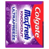 Colgate Max Fresh Knockout with Whitening Toothpaste with Mini Breath Strips, Mint Toothpaste, 6.3 Oz Tube
