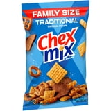 (4 pack) Chex Mix Traditional Original Recipe Snack Mix, Savory Snack Bag, Family Size, 13.5 oz