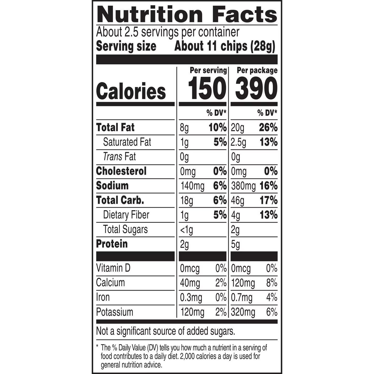 Doritos Simply Cool Ranch Flavored Tortilla Chips, 2.625 oz