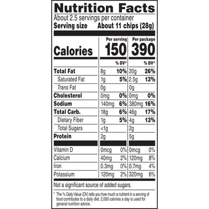 Doritos Simply Cool Ranch Flavored Tortilla Chips, 2.625 oz