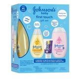 Johnson's Baby First Touch Gift Set, Baby Bath & Skin Products, 3 Items
