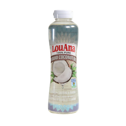 LouAna 100% Pure Liquid Coconut Oil, 16 fl oz