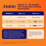 Motrin Infant Ibuprofen Dye-Free, Fever Reducer, Oral Suspension Liquid, Berry Flavor 1 Fl Ounce