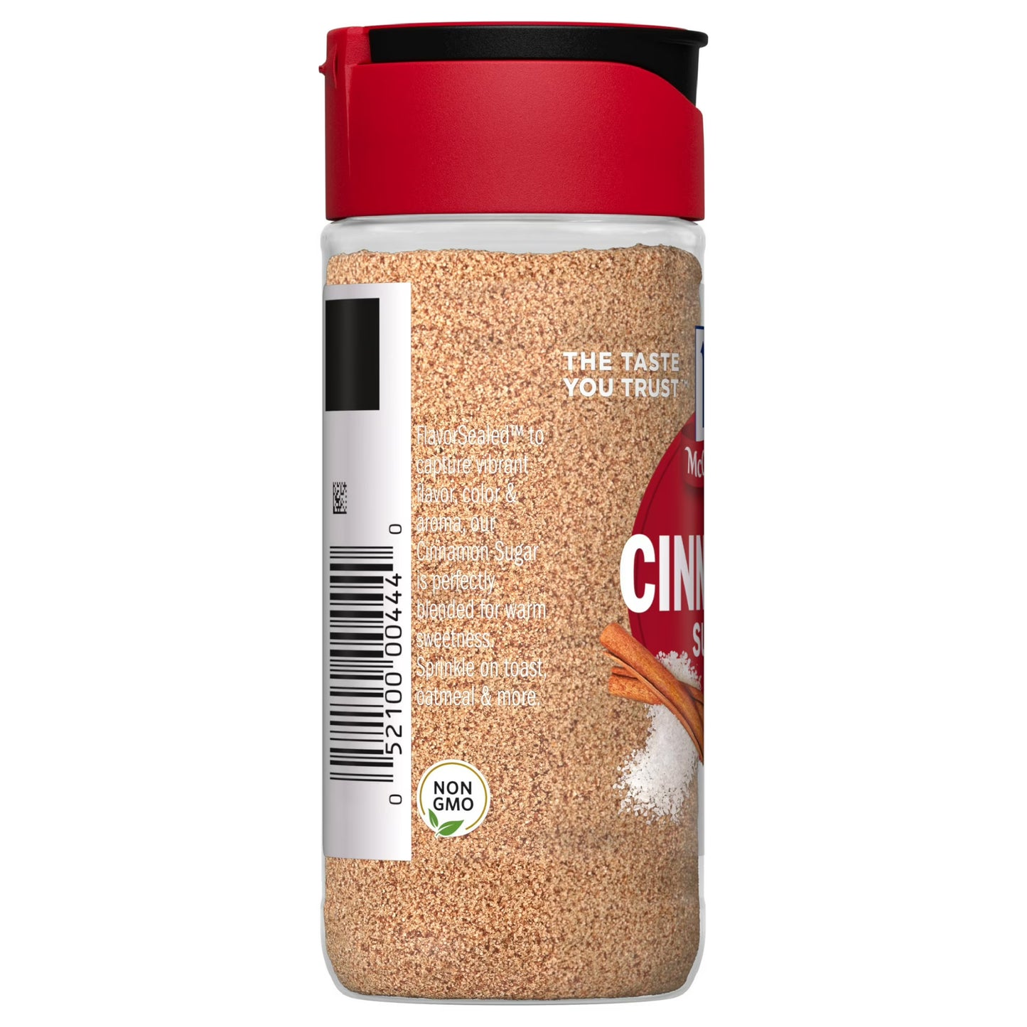 (4 pack) McCormick Non-GMO Kosher Cinnamon Sugar, 3.62 oz Bottle