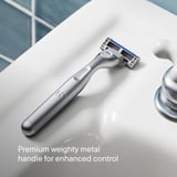 Harry's Plus Shaving Razor for Men with 5 Razor Blade Refill Cartridges, Moss Green