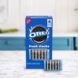 OREO Fresh Stacks Chocolate Sandwich Cookies, Travel Snacks, 8.05 oz (4 Multi Snack Packs)