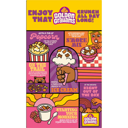 Golden Grahams Breakfast Cereal, Graham Cracker Taste, Family Size, 18.9 oz