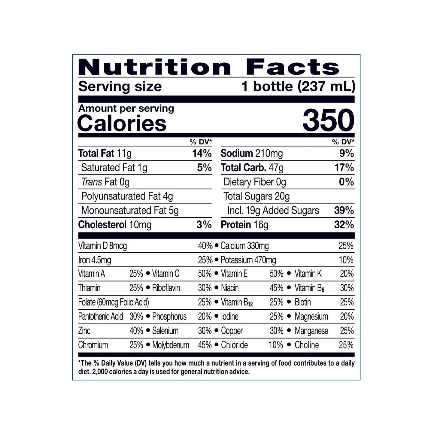 Ensure Plus Meal Replacement Nutrition Shake, Vanilla, 16g Protein, 8 fl oz - 16 Pack