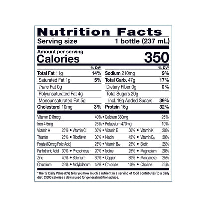 Ensure Plus Meal Replacement Nutrition Shake, Vanilla, 16g Protein, 8 fl oz - 16 Pack