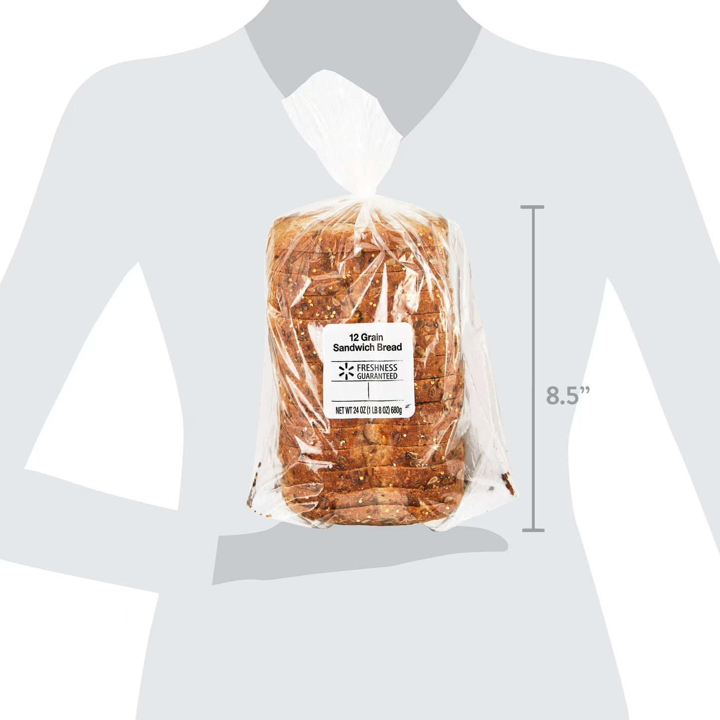 Freshness Guaranteed 12 Grain Sandwich Bread, 24 oz, 1 Loaf