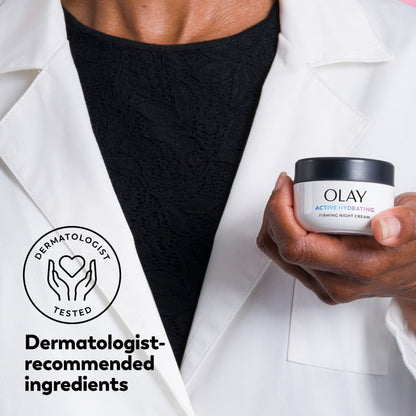 Olay Night of Olay Firming Night Cream Face Moisturizer, 1.9 fl oz