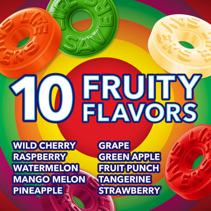 Life Savers Hard Candy Fruit Variety Candy Bag, Sharing Size, 14.5 oz, 108 Ct