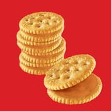 (3 pack) RITZ Peanut Butter Sandwich Crackers, Lunch Snacks, 1.38 oz Snack Pack