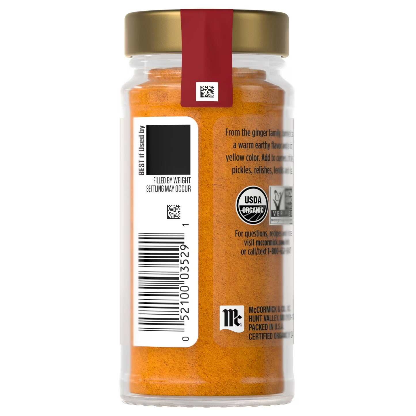 McCormick Gourmet Organic Ground Turmeric, 1.37 oz Bottle
