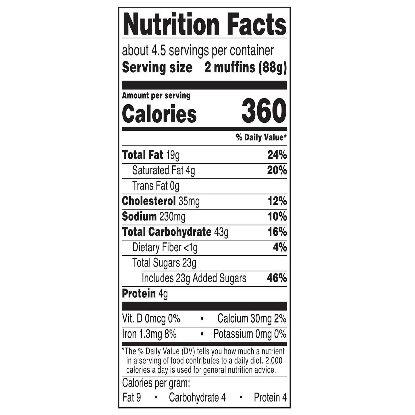 Marketside Coffee Cake Crumble Muffins, 14 oz, 9 Count