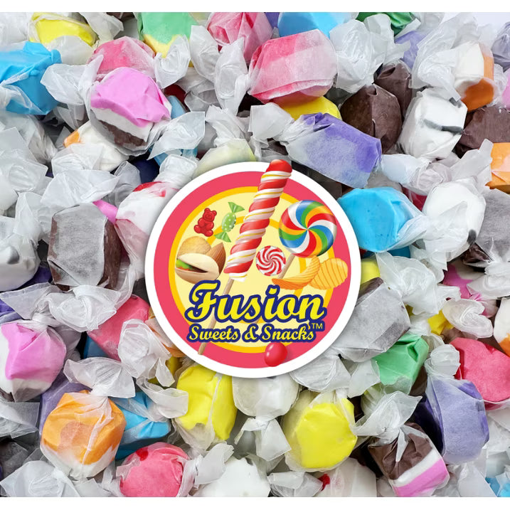 Salt Water Taffy Asorted Mix, Individually Wrapped - 1 Pound Bag - Saltwater Taffy Bulk Candy Individually Wrapped - Old Fashioned Retro Candy - Soft and Chewy, Party Favor, Gluten Free