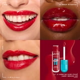 NYX Professional Makeup Lip IV Hydrating Lip Oil & Stain with Coconut Water, Cherry Drenched, 0.16 fl oz